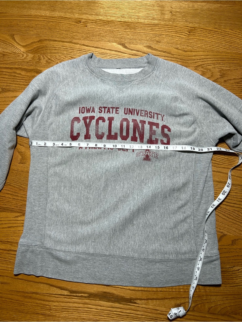 Women’s Iowa State Cyclones Athletic Dept Grey Crewneck Sweatshirt - Picture 8 of 10